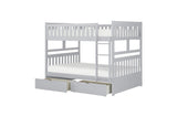 Orion Gray Contemporary Transitional Wood And Engineered Wood Twin Over Twin Youth Bedroom Set - Ella Furniture