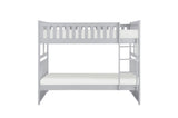 Orion Gray Contemporary Transitional Wood And Engineered Wood Twin Over Twin Youth Bedroom Set - Ella Furniture