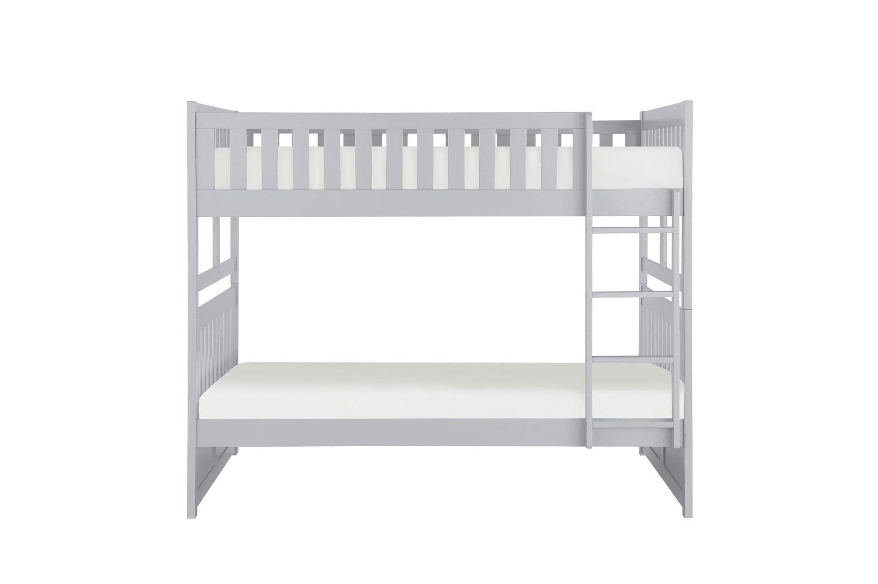 Orion Gray Contemporary Transitional Wood And Engineered Wood Twin Over Twin Youth Bedroom Set - Ella Furniture