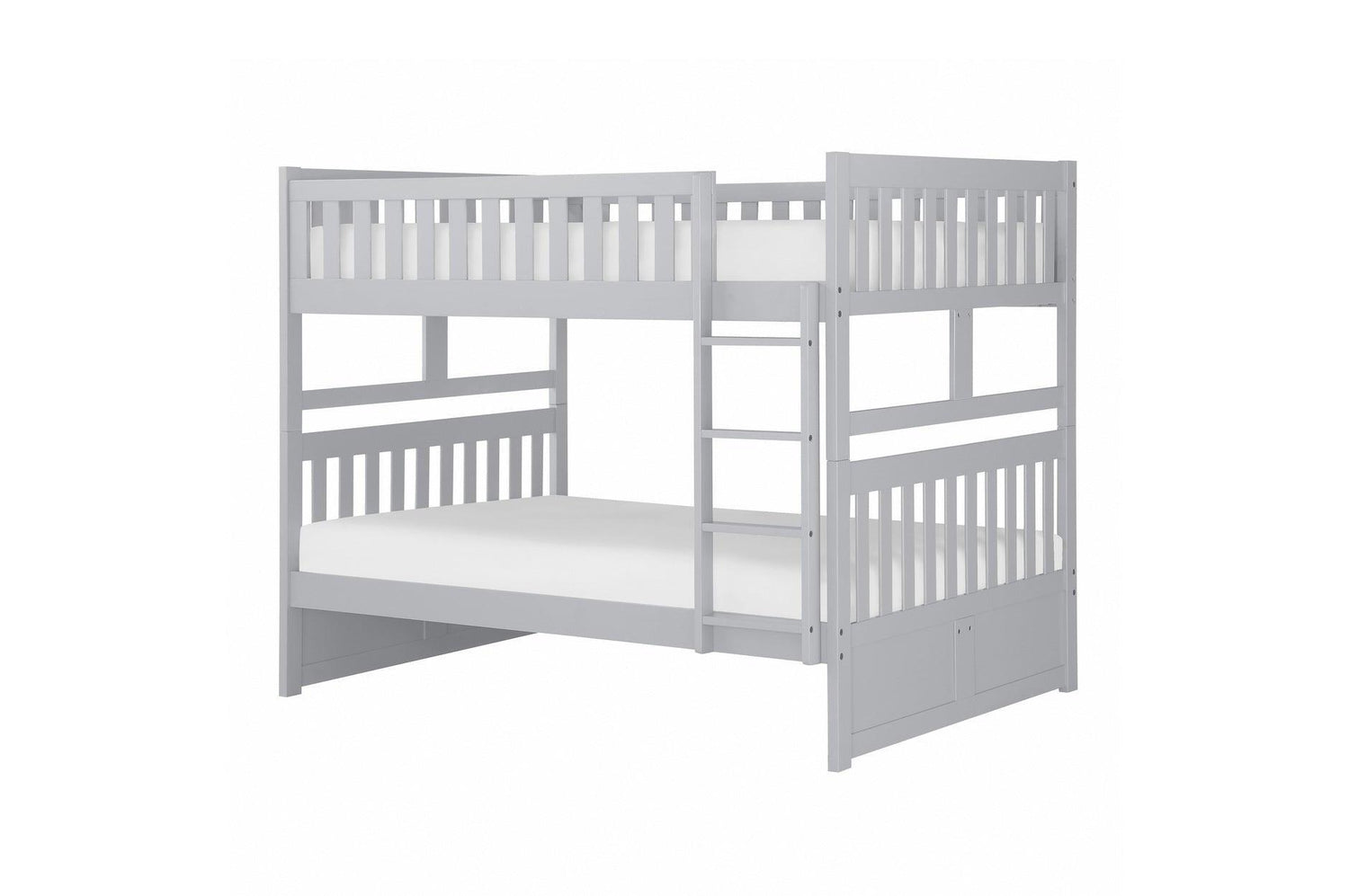 Orion Gray Contemporary Transitional Wood And Engineered Wood Twin Over Twin Youth Bedroom Set - Ella Furniture
