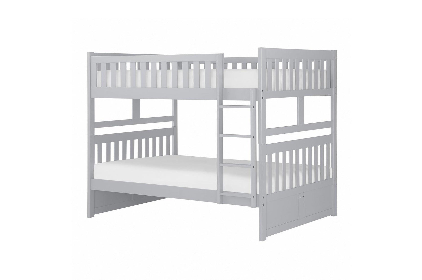 Orion Gray Contemporary Transitional Wood And Engineered Wood Twin Over Twin Youth Bedroom Set - Ella Furniture