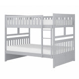 Orion Gray Modern Transitional Wood And Engineered Wood Full/full Bunk Bed - Ella Furniture