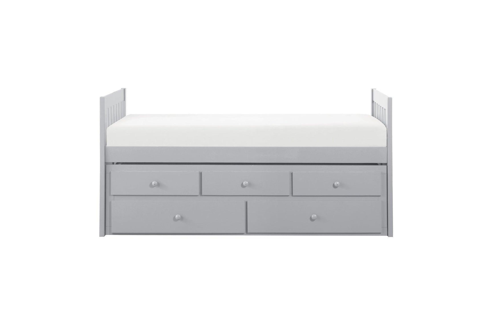 Orion Gray Modern Contemporary Transitional Wood And Engineered Wood Storage Youth Bedroom Set - Ella Furniture