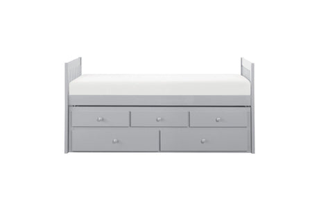 Orion Gray Modern Contemporary Transitional Wood And Engineered Wood Storage Youth Bedroom Set - Ella Furniture
