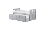 Orion Gray Modern Contemporary Transitional Wood And Engineered Wood Storage Youth Bedroom Set - Ella Furniture