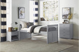 Orion Gray Modern Contemporary Transitional Wood And Engineered Wood Storage Youth Bedroom Set - Ella Furniture