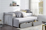 Orion GrayYouth Twin Over Twin Bed With Optional Dual Under-bed Toyboxes Or Twin Bed Trundle - Ella Furniture