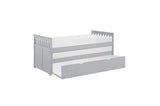 Orion GrayYouth Twin Over Twin Bed With Optional Dual Under-bed Toyboxes Or Twin Bed Trundle - Ella Furniture