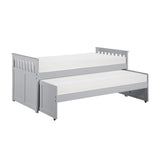 Orion Gray Transitional Wood And Engineered Wood Youth Twin Over Twin Daybed - Ella Furniture