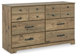 Shurlee Light Brown Dresser - Ella Furniture