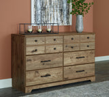 Shurlee Light Brown Dresser - Ella Furniture