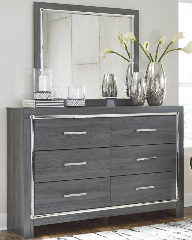 Lodanna Gray Dresser And Mirror - Ella Furniture