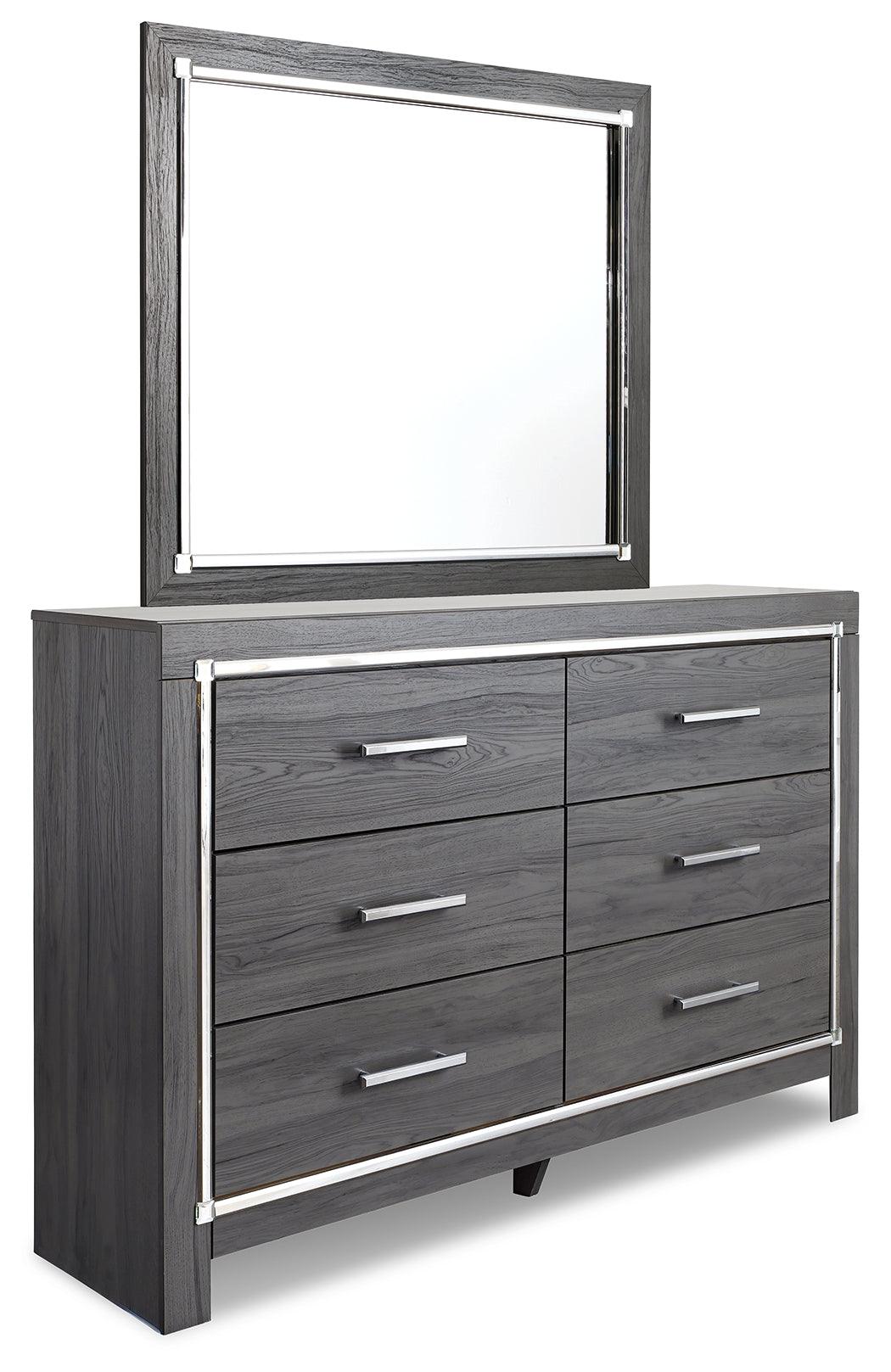 Lodanna Gray Dresser And Mirror - Ella Furniture