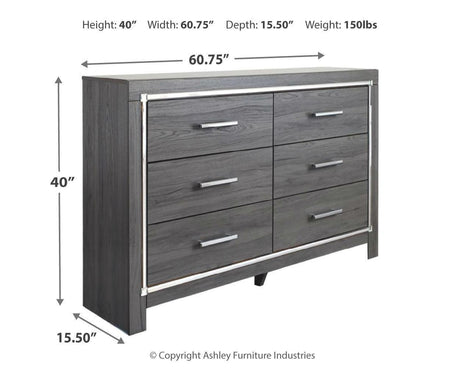 Lodanna Gray Dresser - Ella Furniture