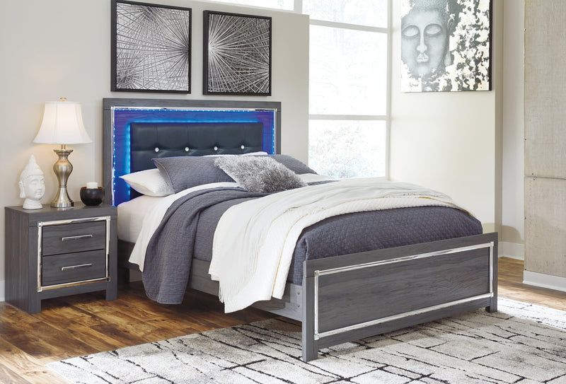 Lodanna Gray Queen Panel Bed - Ella Furniture