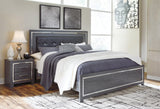 Lodanna Gray King Panel Bed - Ella Furniture