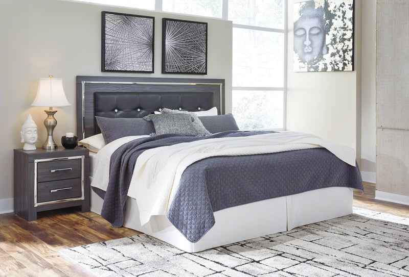 Lodanna Gray King Panel Bed - Ella Furniture