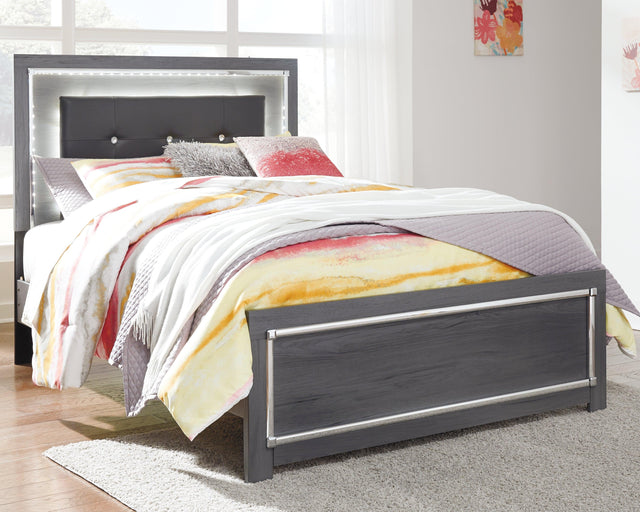 Lodanna Gray Full Panel Bed - Ella Furniture