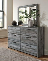 Baystorm Gray Dresser And Mirror - Ella Furniture