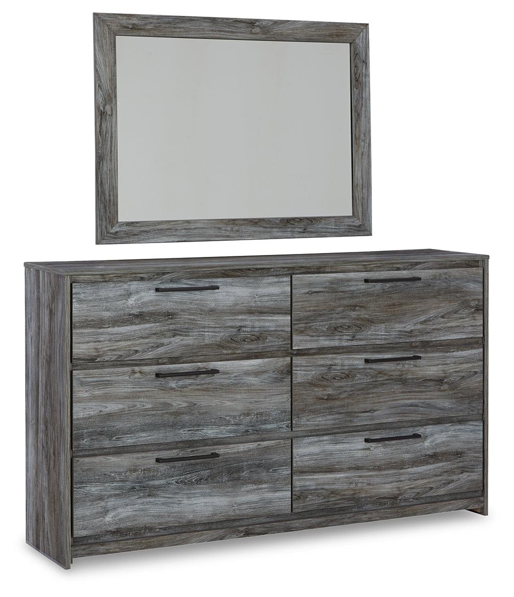 Baystorm Gray Dresser And Mirror - Ella Furniture