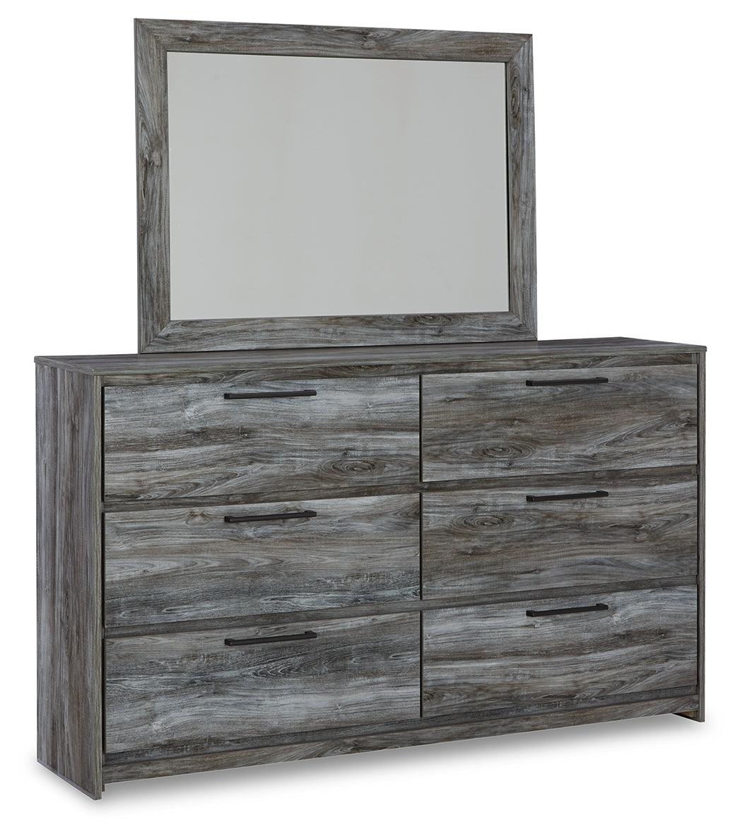 Baystorm Gray Dresser And Mirror - Ella Furniture
