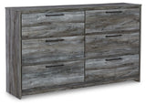 Baystorm Gray Dresser And Mirror - Ella Furniture