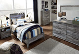 Baystorm Gray Twin Panel Bed - Ella Furniture