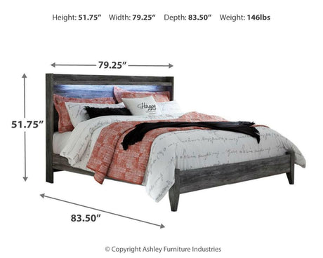 Baystorm Gray King Panel Bed B221B11 - Ella Furniture