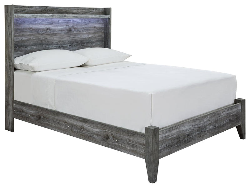 Baystorm Gray Full Panel Bed