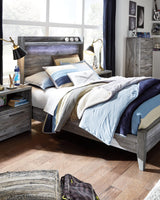 Baystorm Gray Full Panel Bed - Ella Furniture