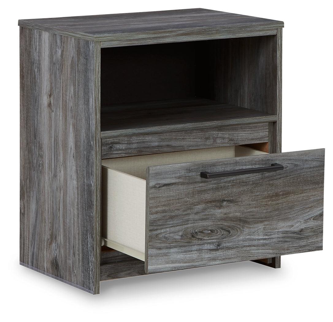 Baystorm Gray Nightstand - Ella Furniture