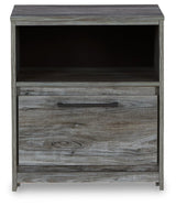 Baystorm Gray Nightstand - Ella Furniture