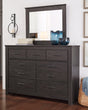 Brinxton Charcoal Dresser And Mirror - Ella Furniture