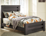 Brinxton Charcoal Full Panel Bed - Ella Furniture