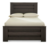 Brinxton Charcoal Full Panel Bed - Ella Furniture