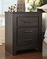 Brinxton Charcoal Nightstand - Ella Furniture