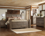 Juararo Dark Brown Dresser And Mirror - Ella Furniture