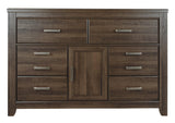 Juararo Dark Brown Dresser - Ella Furniture