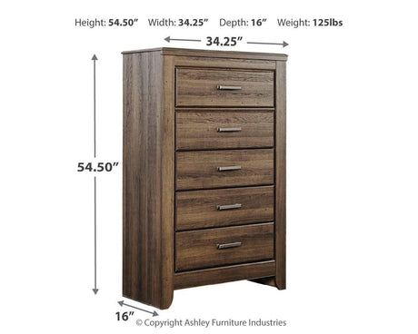 Juararo chest interior drawer dimensions