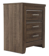 Juararo Dark Brown Nightstand - Ella Furniture