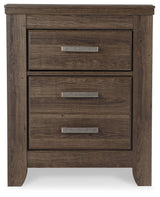 Juararo Dark Brown Nightstand - Ella Furniture