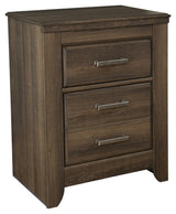 Juararo Dark Brown Nightstand - Ella Furniture