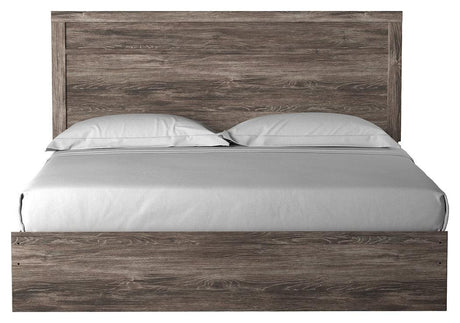 Ralinksi Gray King Panel Bed - Ella Furniture