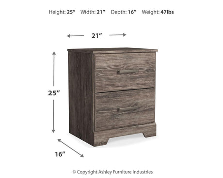 Ralinksi Gray Nightstand - Ella Furniture