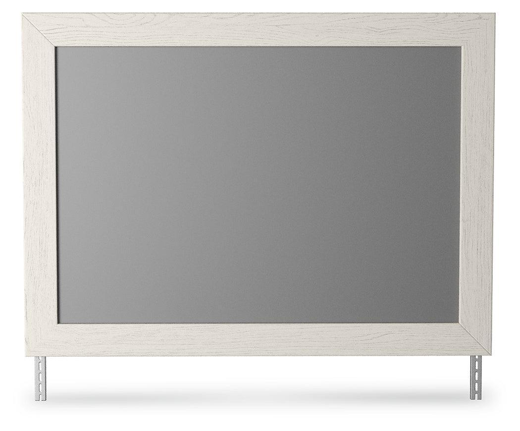 Stelsie White Bedroom Mirror - Ella Furniture