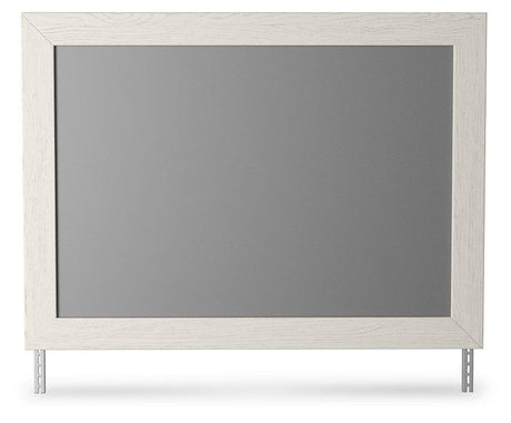 Stelsie White Bedroom Mirror - Ella Furniture