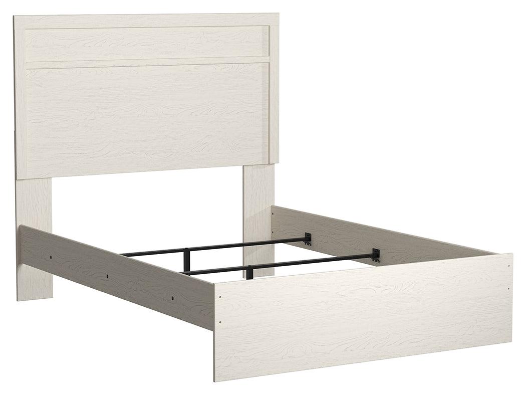Stelsie White Full Panel Bed - Ella Furniture