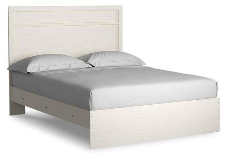 Stelsie White Queen Panel Bed - Ella Furniture