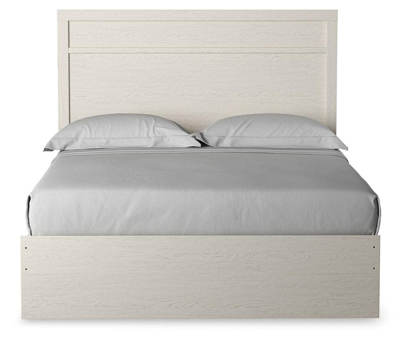 Stelsie White Queen Panel Bed - Ella Furniture