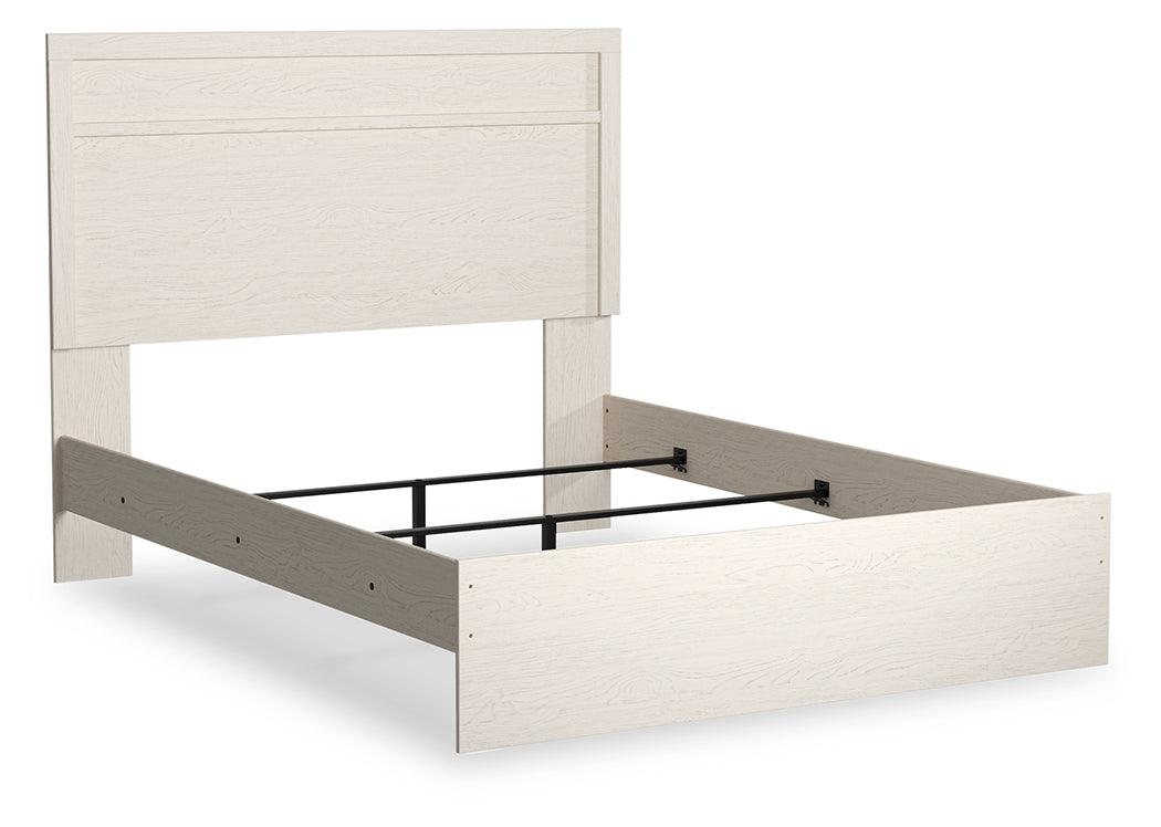 Stelsie White Queen Panel Bed - Ella Furniture